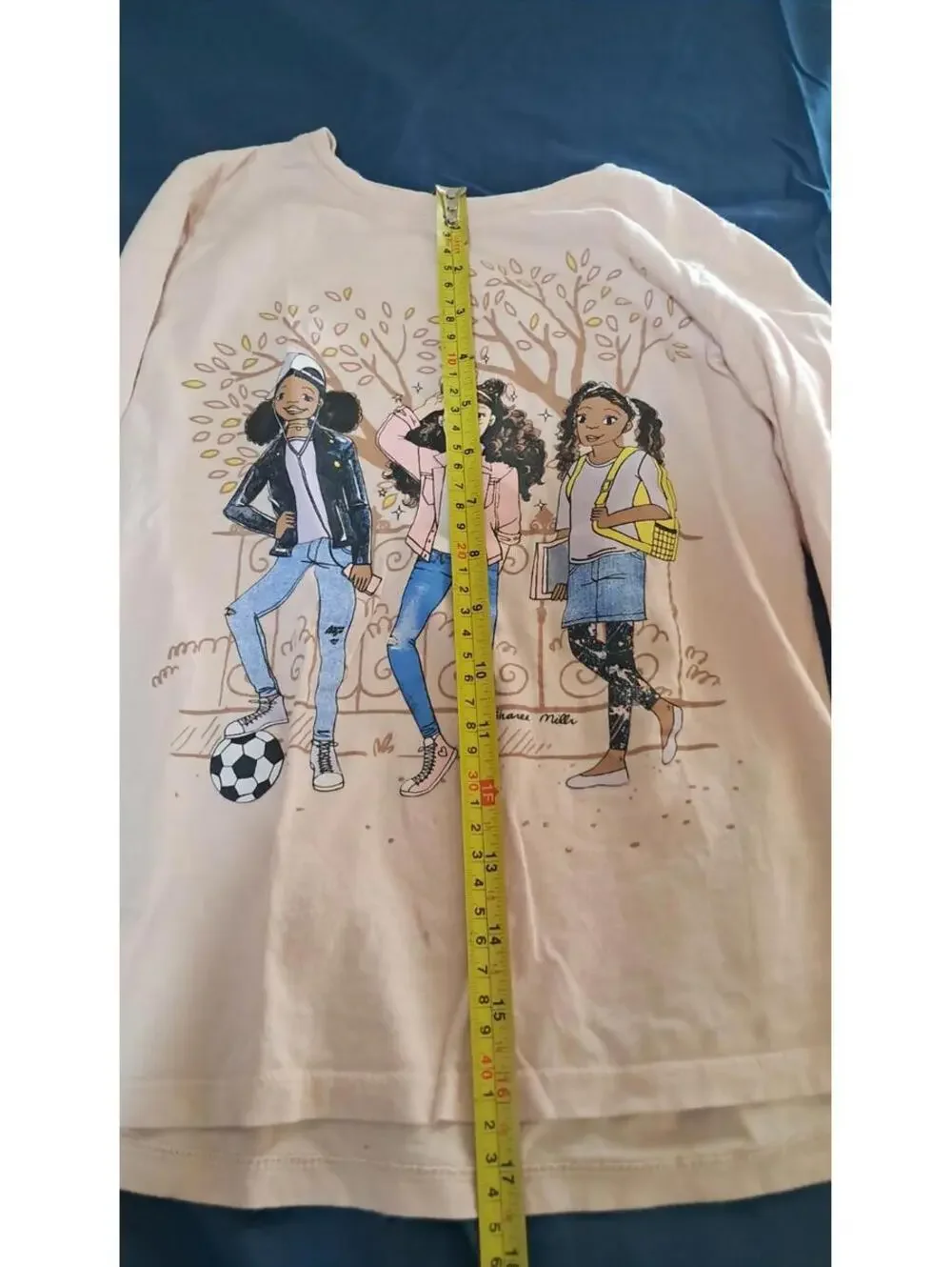 Place: Girls Size Med 7/8 Soccor Long Sleeve‎ Pink Shirt